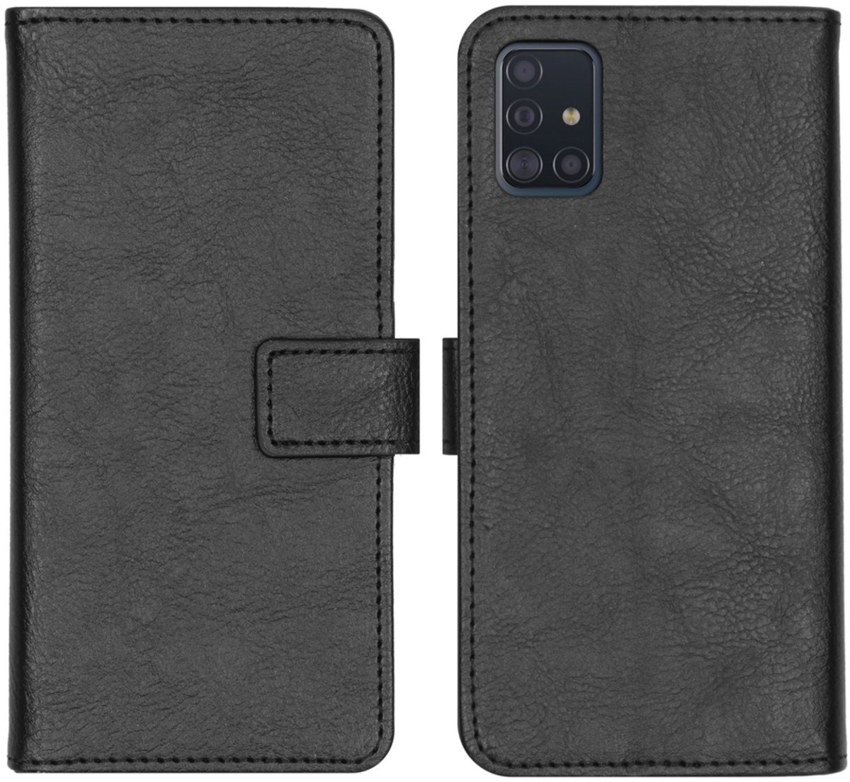 imoshion Hoesje - Geschikt voor Samsung Galaxy A51 - Luxe Bookcase - Zwart