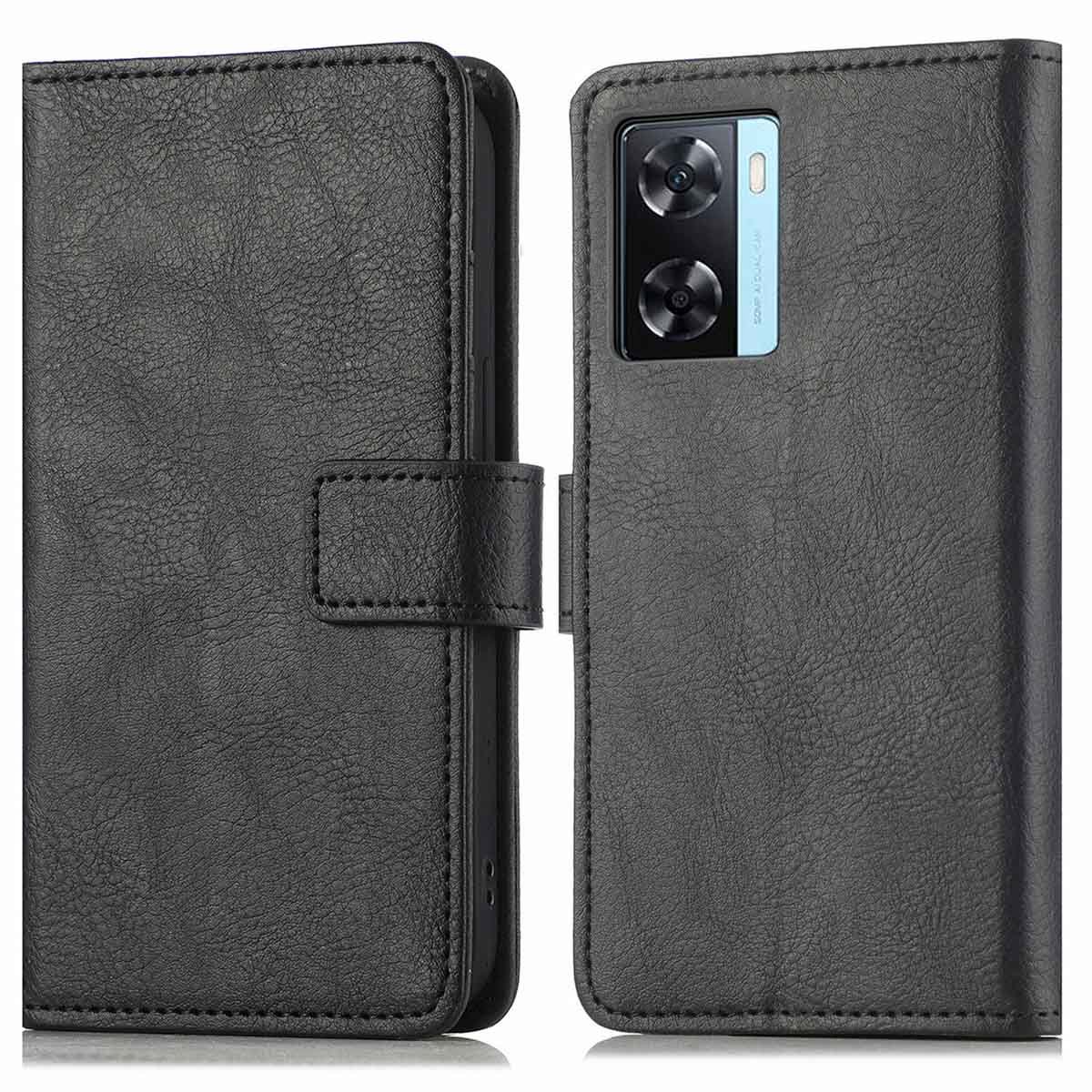 imoshion Hoesje - Geschikt voor Oppo A57 / Oppo A57s - Luxe Bookcase - Zwart