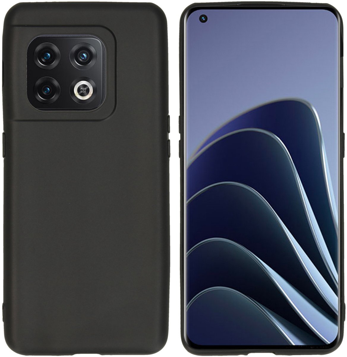imoshion Hoesje - Geschikt voor OnePlus 10 Pro - Color Backcover - Zwart