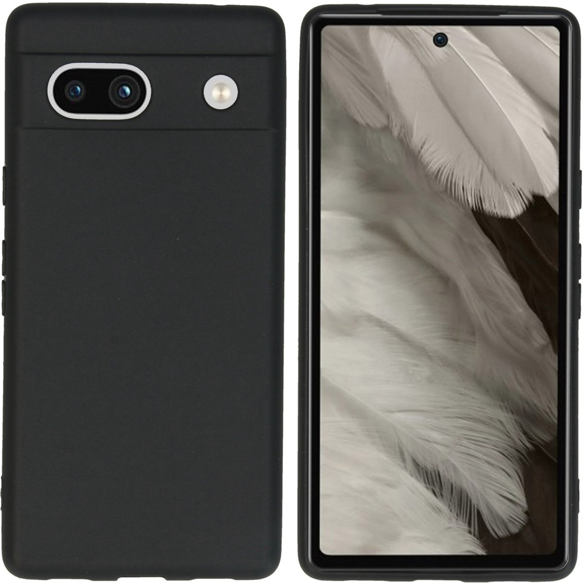 imoshion Hoesje - Geschikt voor Google Pixel 7a - Color Backcover - Zwart