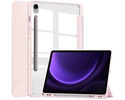imoshion Tablet Hoes - Geschikt voor Samsung Galaxy Tab S9 11.0 inch FE / Galaxy Tab S10 Lite / Galaxy Tab S10 FE / Galaxy Tab S9 11.0 inch - Trifold Hardcase Bookcase - Roze