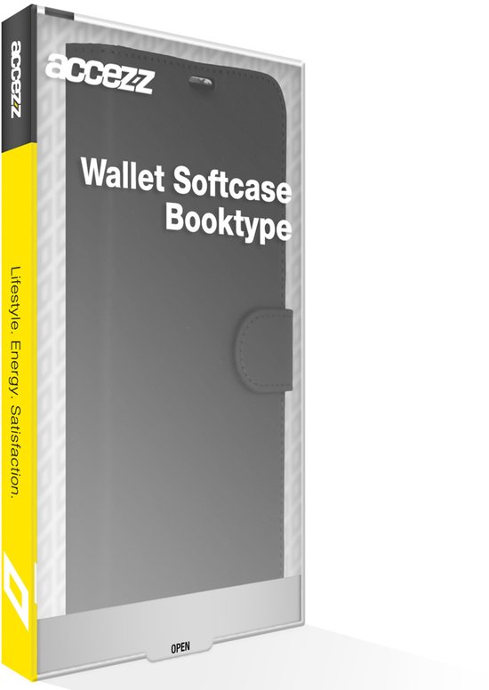 Étui pour Samsung Galaxy A25 avec porte-cartes - Accezz Wallet Softcase Bookcase - Zwart
