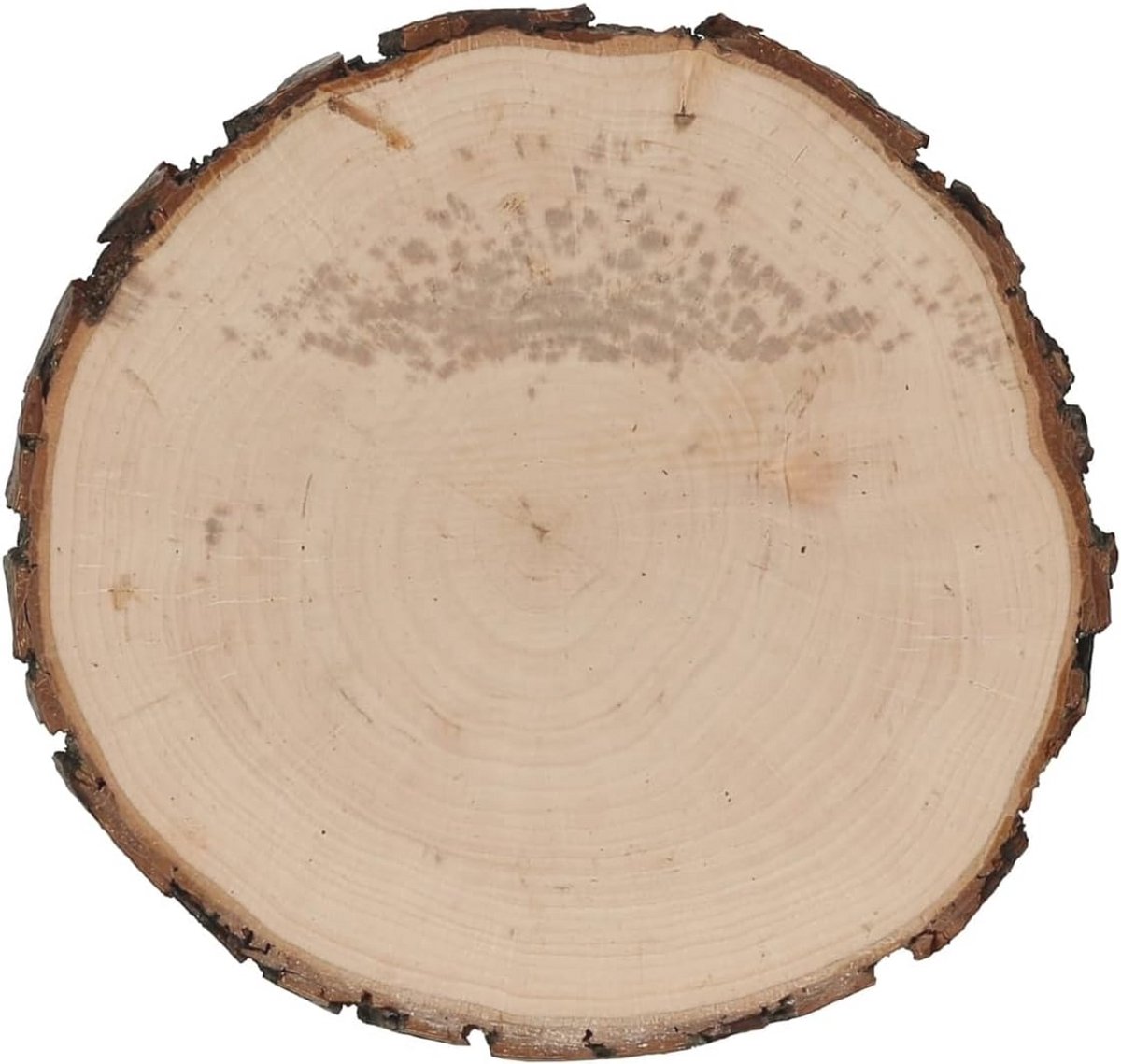 Ronde houten schorsplank van essenhout - Natuurlijke serveerplank Ø 38cm