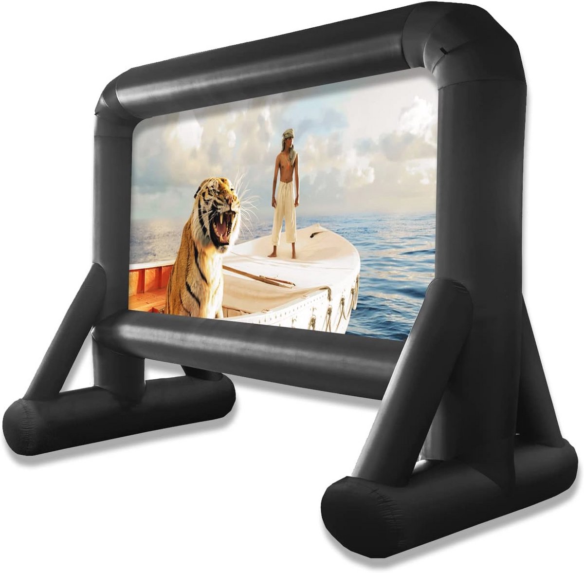 Buiten Filmscherm 104 Inch - Opblaasbaar Projectiescherm voor Huis en Tuin