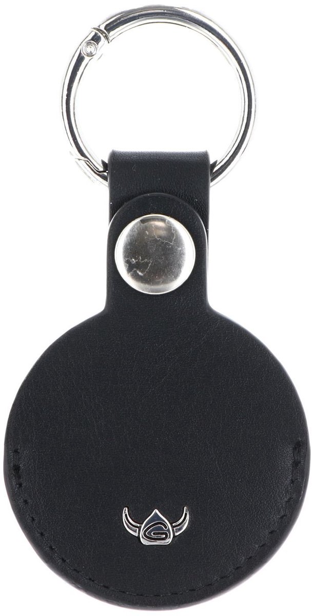 Golden Head Leren sleutelhanger Polo Schlüsselanhänger für AirTag 5113 Schwarz zwart
