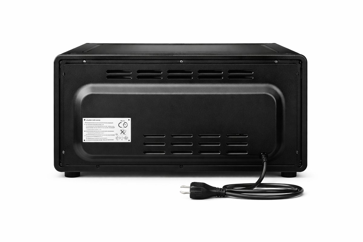 Domédia Four 38L | Hetelucht Oven | 2000W | 4 bakprogramma’s | Grill 1000W | 38 Liter Inhoud | Compacte Vrijstaande Oven – Zwart – foto 4