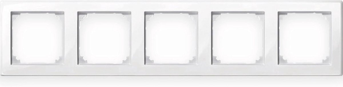 5-voudig M-SMART-frame in glanzend poolwit voor horizontale en verticale montage