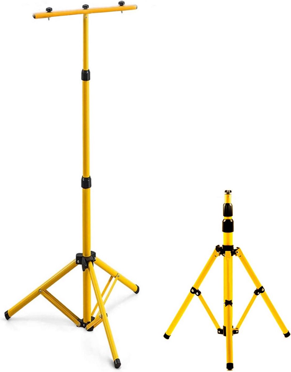 Inklapbare Telescopische Statief voor Bouwlamp LED Verlichting - Hoogte Verstelbaar tot 160 cm