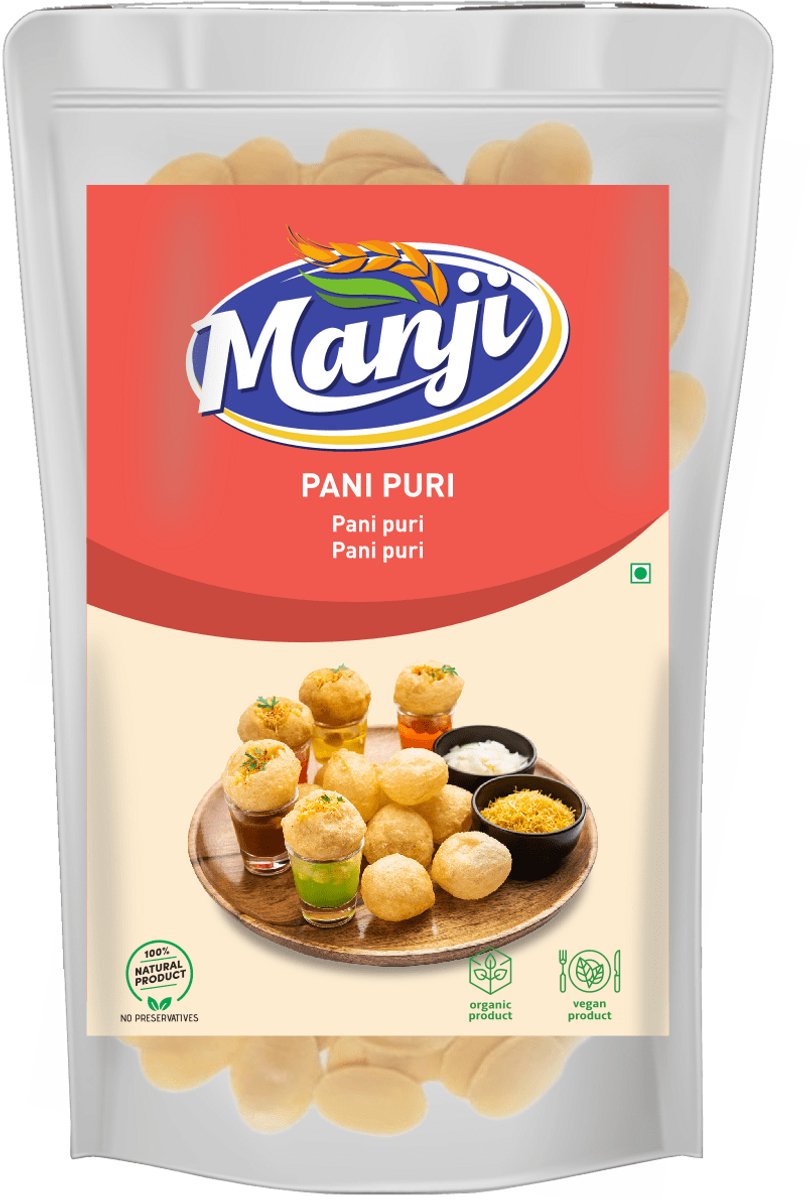 Manji - Pani Puri Deeg - Snack - Deegballetjes - 200 g