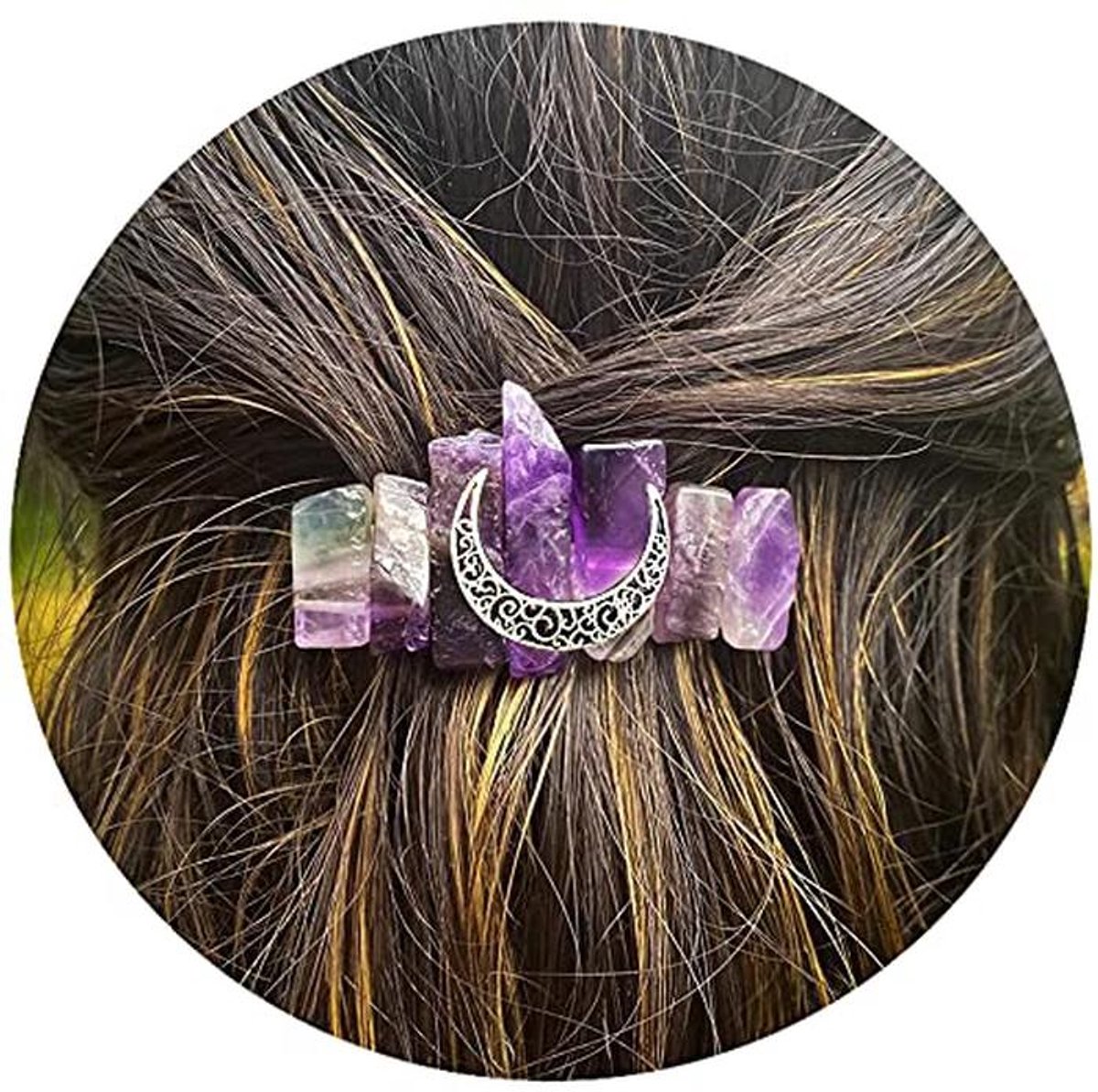 Haar Clip voor Lange Haar - Amethist Accessoire