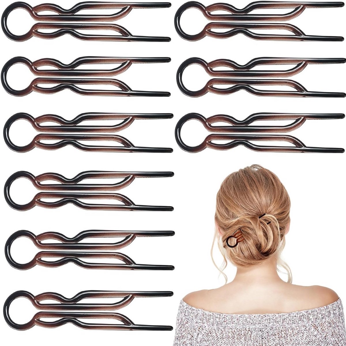 10 Stuks Magische Grip Haarspelden voor Diverse Kapsels