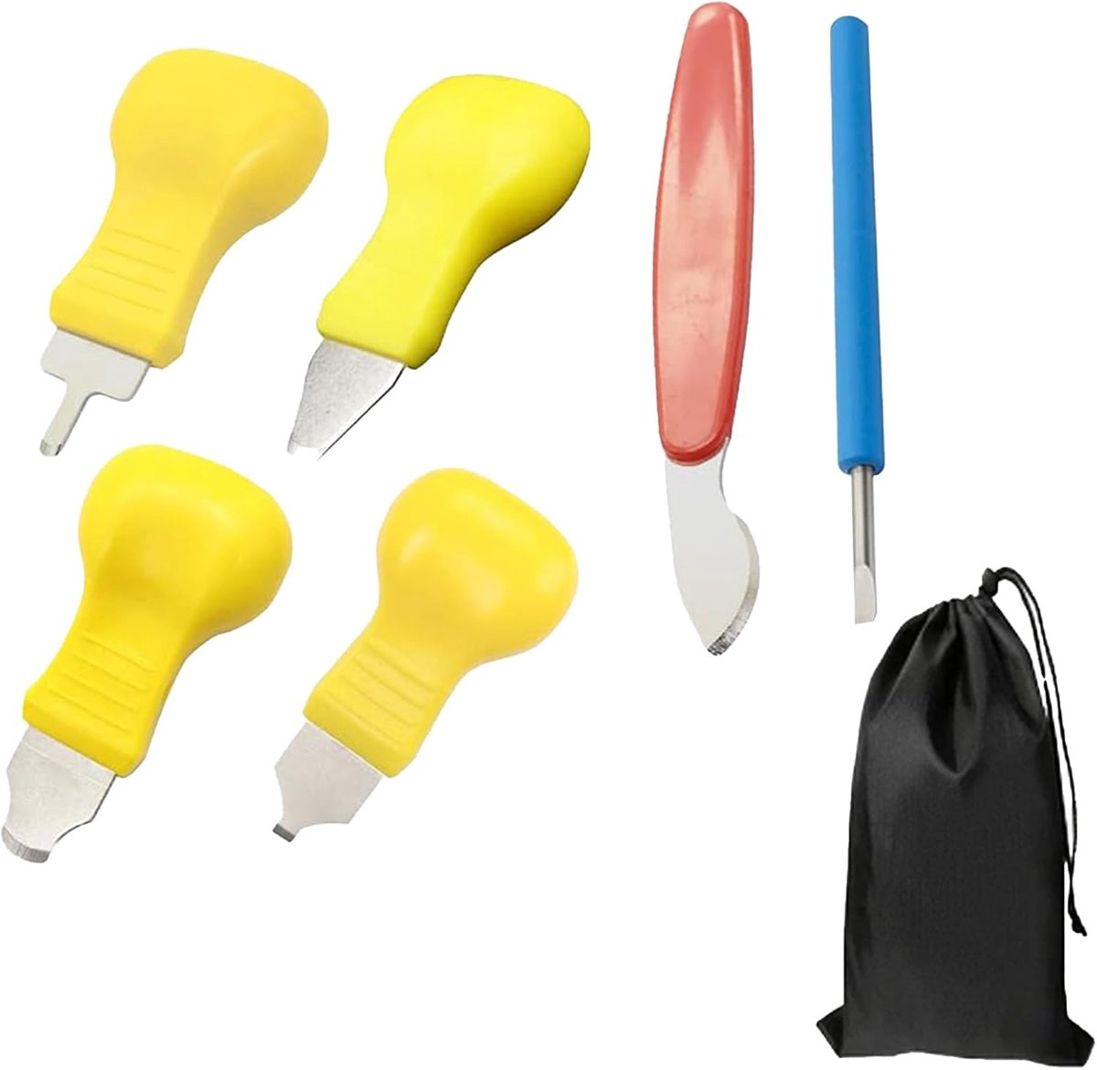 Watch Tools - Watch Tool Set met 6 Lever Tools en 1 Opbergtas - Horloge Batterij Vervangen - Horloge Armband Gereedschap voor het Openen van Horloges - Armbanden