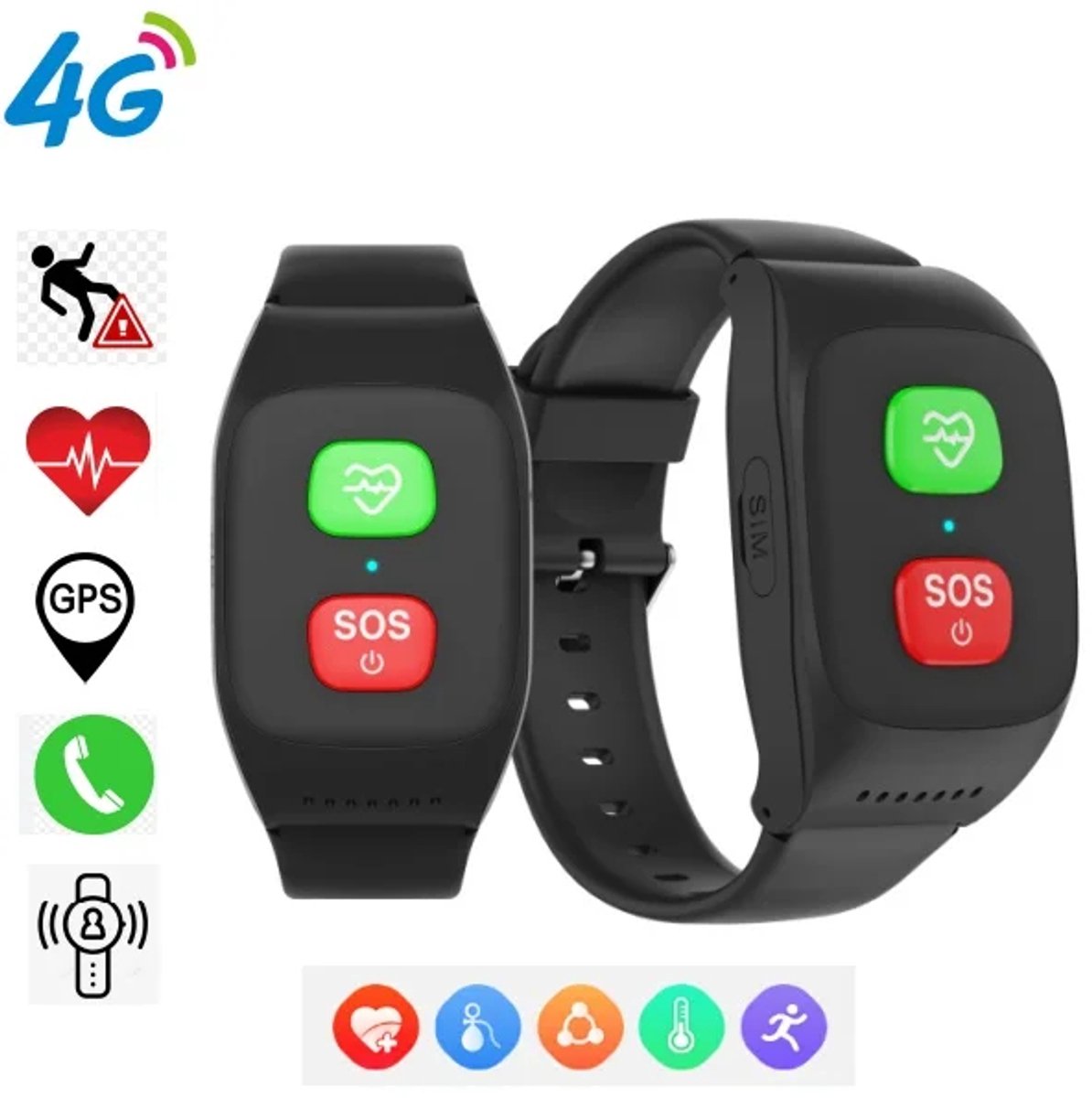 Xcruiser GPS Smartwatch – 4G – SOS-knop – Locatiebepaling – Bellen en berichten