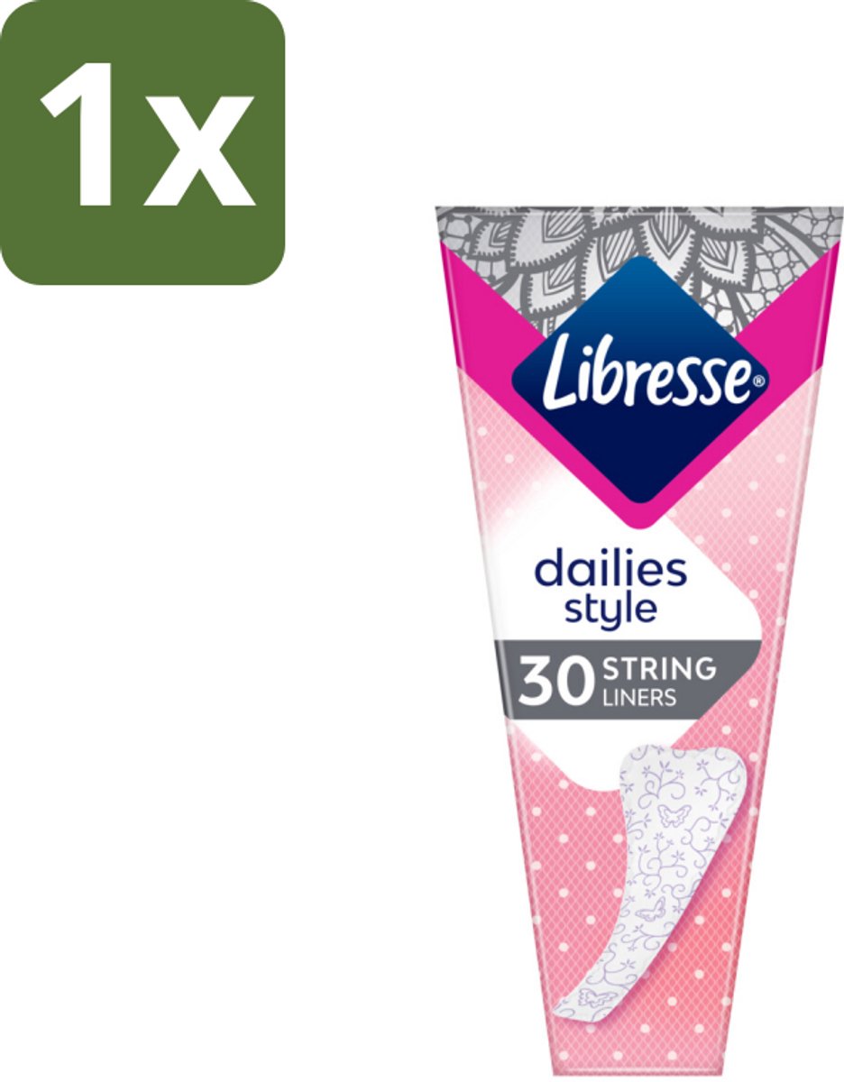Libresse – Inlegkruisjes – Fresh String – Voor stringslips – 30 Inlegkruisjes - 1 stuk