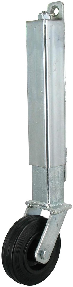 Geveerd Torbokrol 400 mm met Rubber Wiel Ø100 - 70 kg Draagvermogen