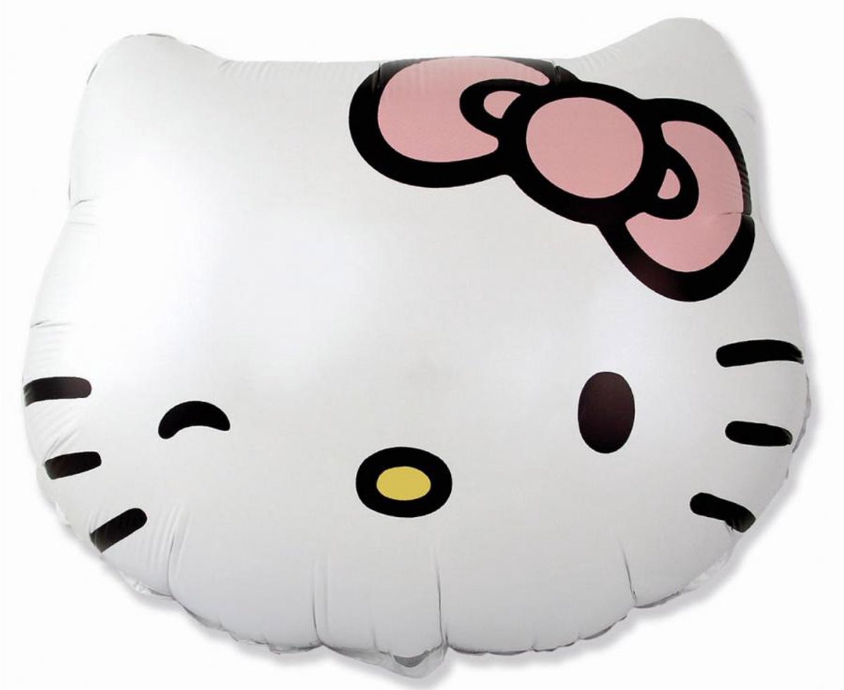 Folieballon - Hello Kitty - shape hoofd - 51x62cm