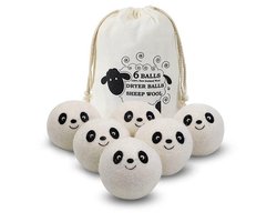 Zavendi Drogerballen 6 stuks XL - Wasdrogerballen - Wasbollen voor wasmachine - Droogballen voor wasdroger - Droger - Wasbol wol - Droogballen voor wasdroger - Drogerballen wol - Ballen droogkast