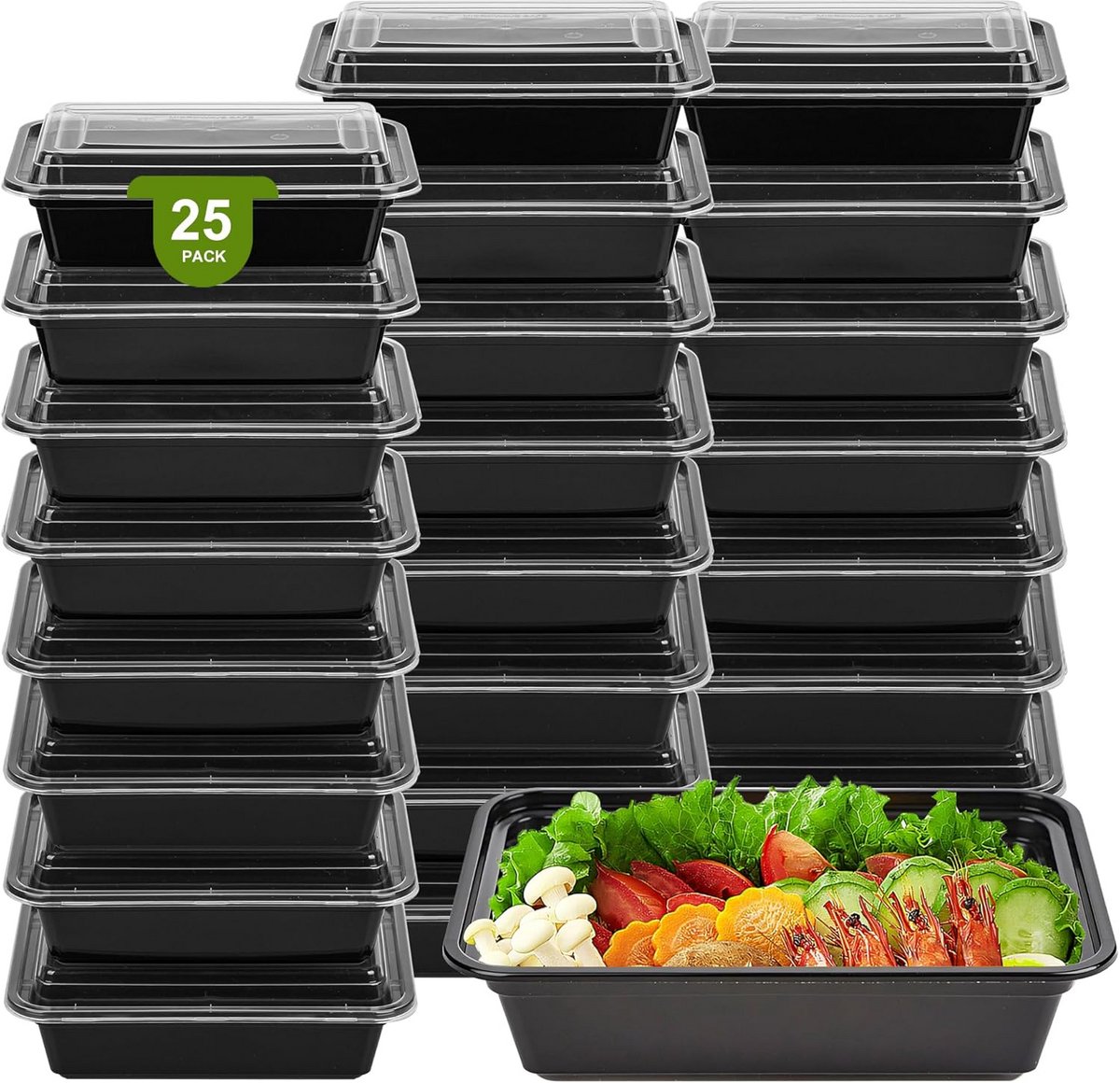 Meal Prep Containers Herbruikbare Stapelbare Voedselbewaarboxen met Deksel