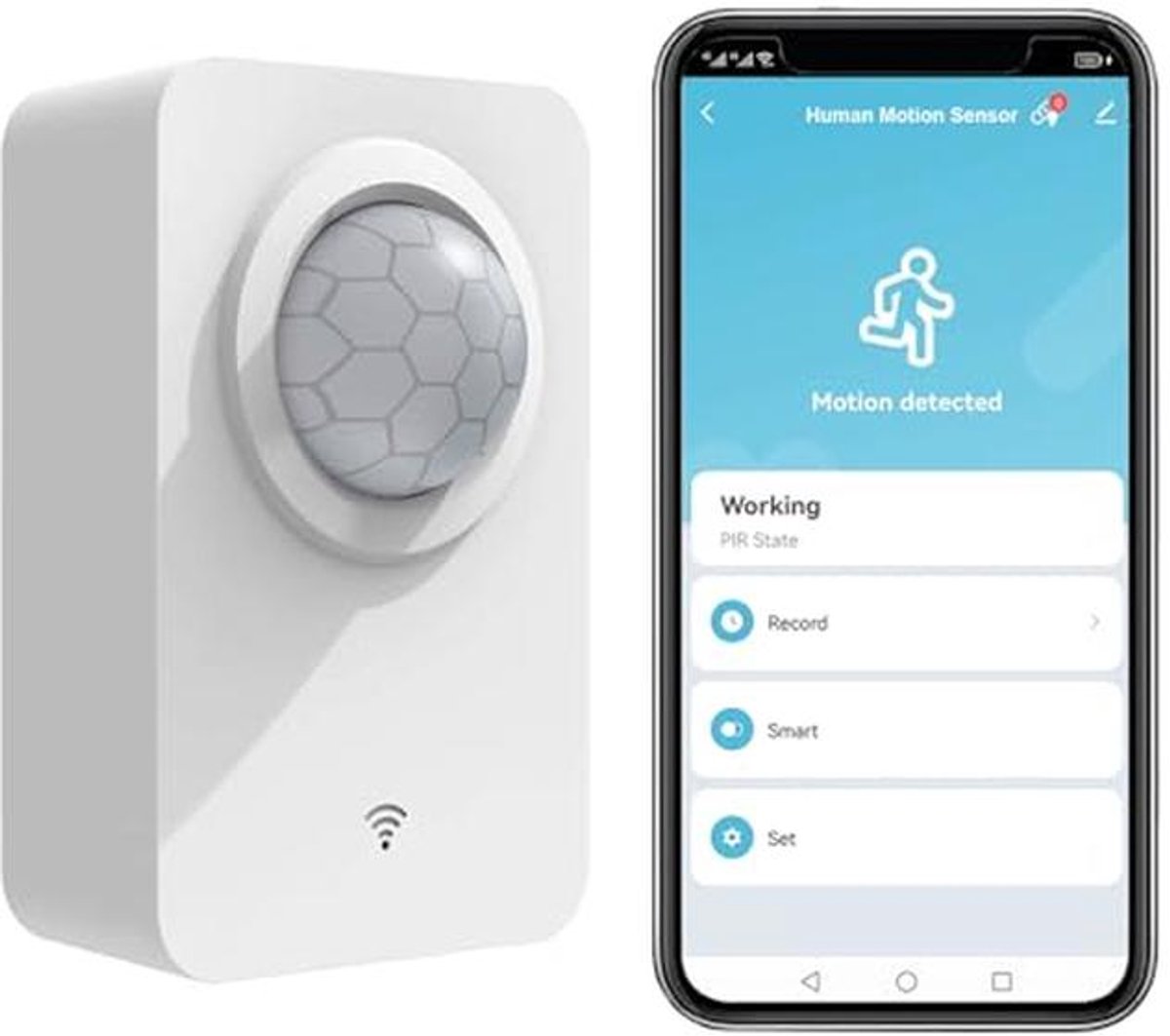 Draadloze Bewegingssensor met Wifi en Infrarood - Slimme Beveiliging voor Thuis