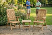 Ensemble de jardin en teck | 2 Chaises Linda | 1 Table en ardoise