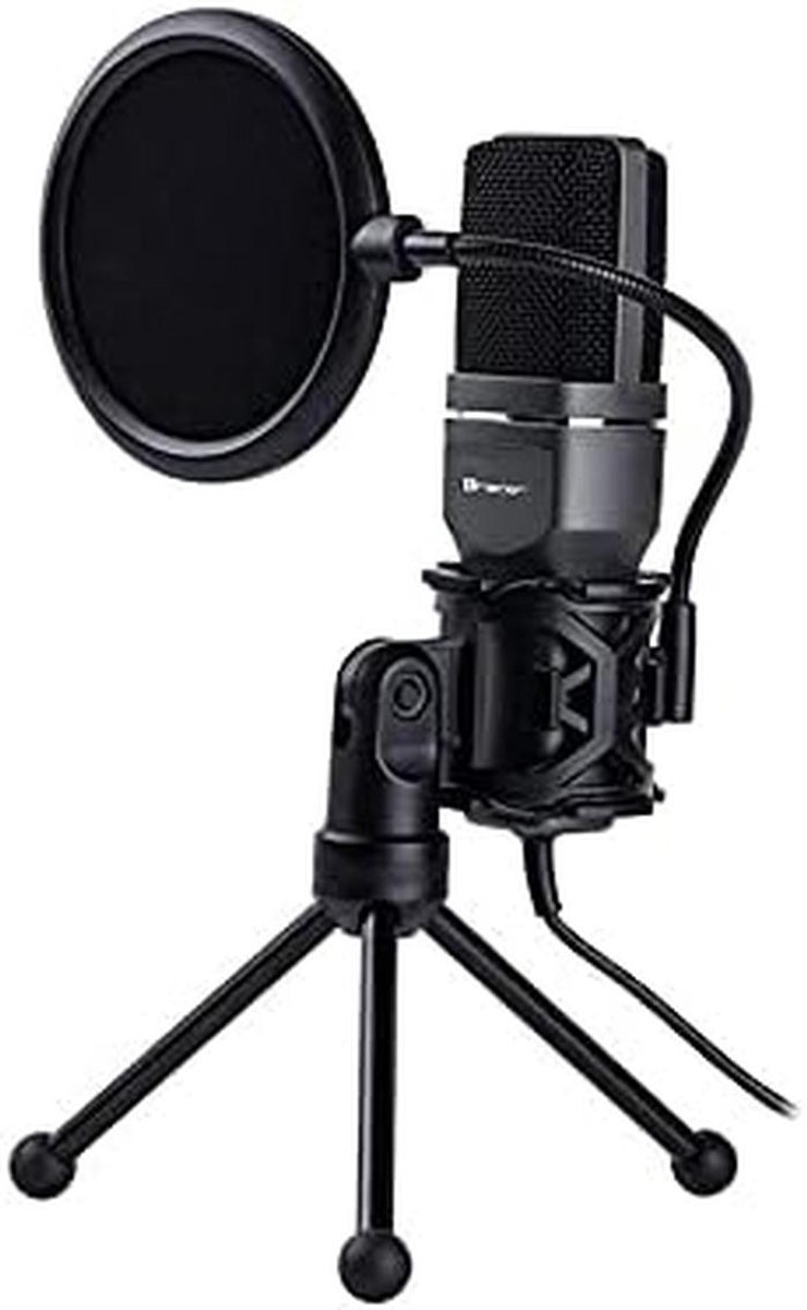 Digitale USB Condensatormicrofoon - Pro Kwaliteit voor Streaming en Opnames
