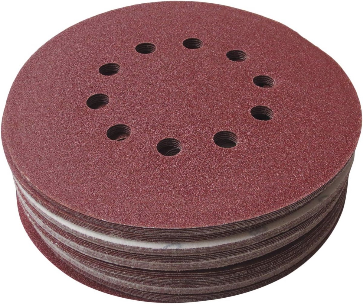 25 schuurschijven Ø215 mm 10 gaten P180 voor slijpmachines