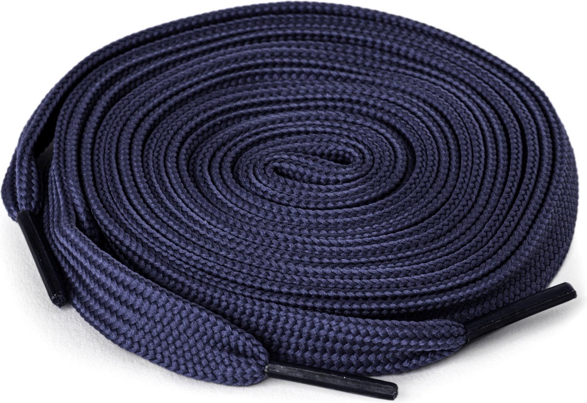 Jumada's Schoenveters marineblauw 120 cm - plat - veters 120cm - 8mm
