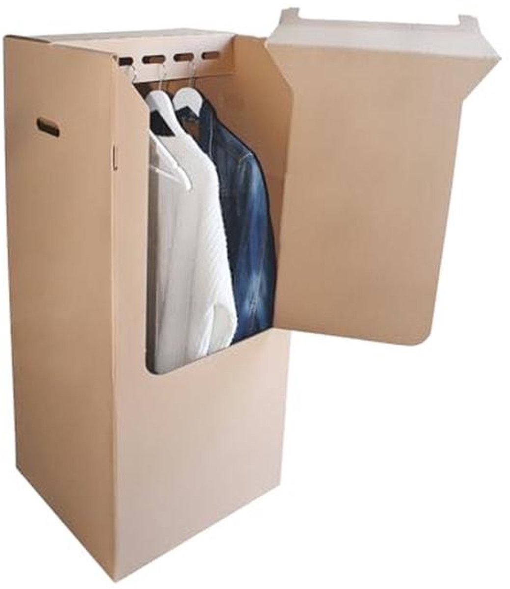 Verhuiskast 50 x 50 x 120 cm - Versterkt Karton met Gratis Marker