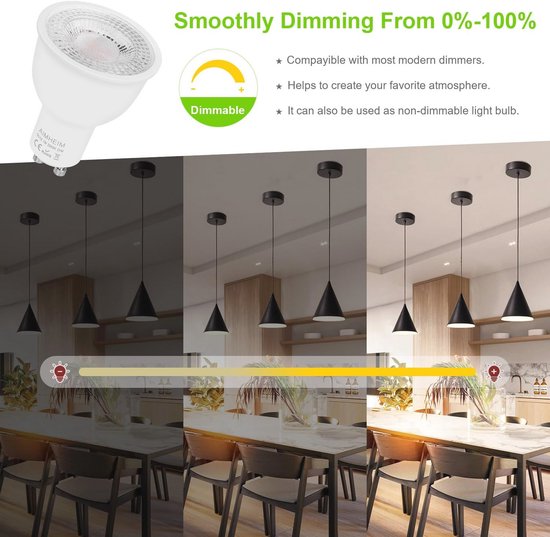 Namvo 12V 24V RV Boat 15cm Dimmable LED Ceiling Lights with Touch Button Warm White 3000K 2.4W 800LM Pendant Interior Light Replacement IP67 Surface Mount
