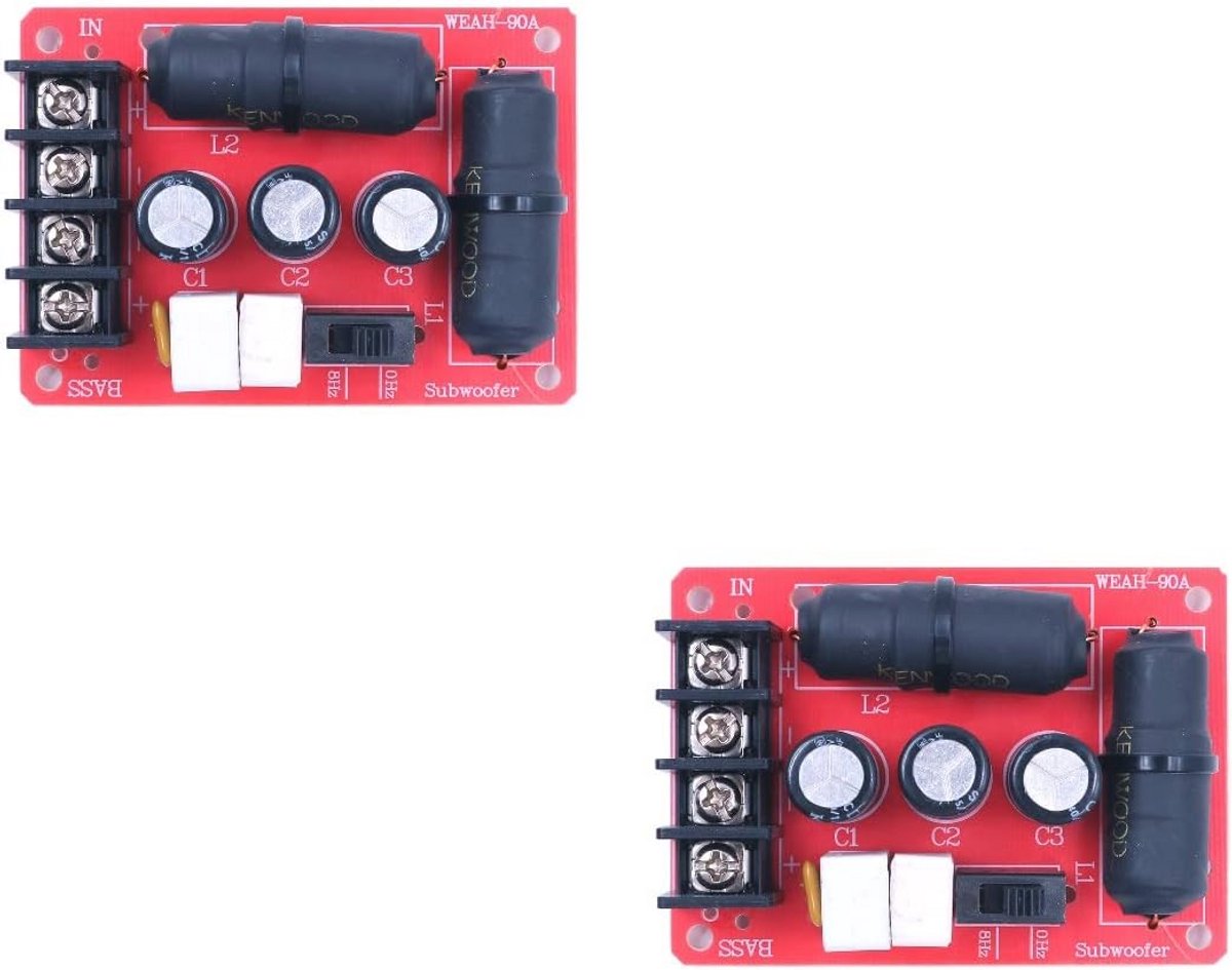 2 Stuks 200W Audioluidspreker Subwoofer Crossover Module - Verdelers voor Basfrequenties