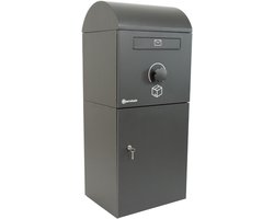 Parcelsafe Pakketbrievenbus L Antraciet - Robuust Design - Onverwoestbaar Aluzink - Gepatenteerde Technologie