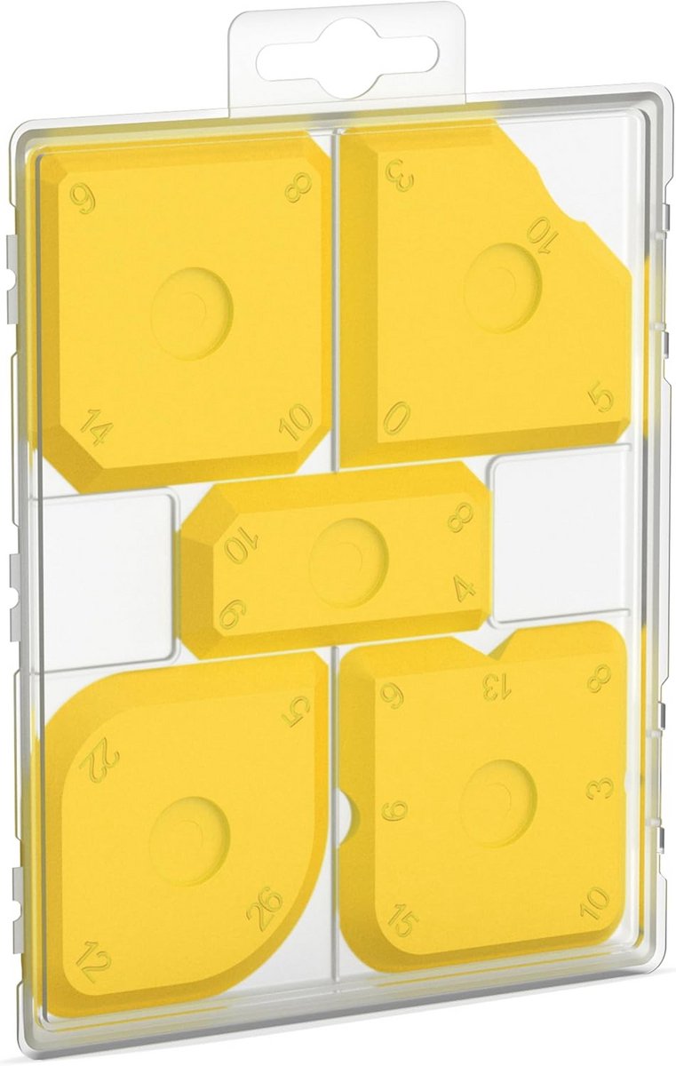 Set van 5 Voegmakers met 23 Vormen - Voeggereedschap voor Silicone en Acryl - Inclusief Opbergdoos