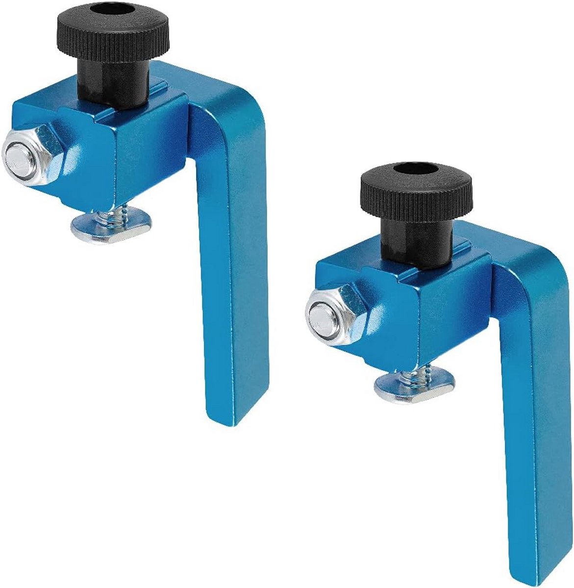 Set van 2 Houtbewerking Hek Flip Stops voor T-Tracks en Verstekzagen voor Herhaalbare Precisie Sneden