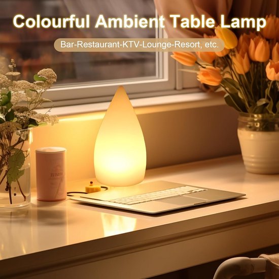 Dimbare Draadloze Tafellamp met 16 Kleuren en 4 Helderheidsniveaus - USB Oplaadbaar van Simplexx. — afbeelding 5