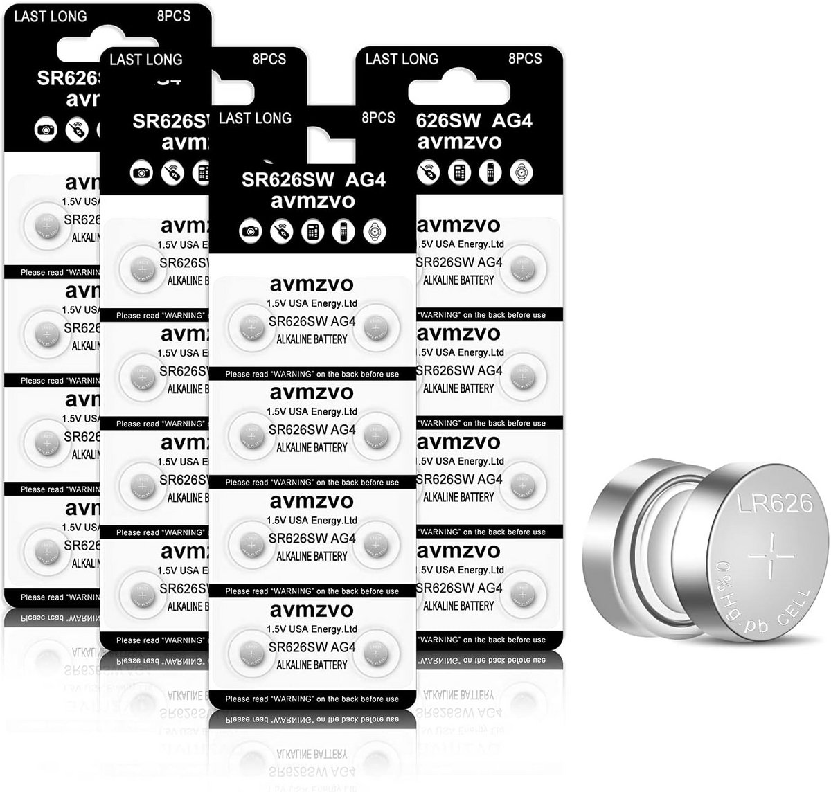 Knoopcel 1,5V Alkaline Batterij 32 stuks - SR626SW V377 377