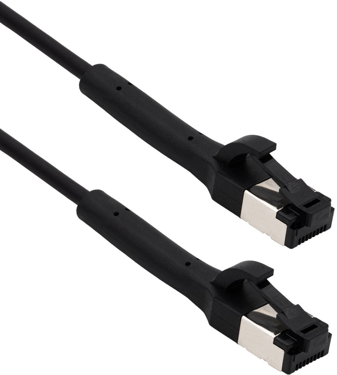 Image of UFTP CAT8.1 flexibele netwerkkabel | buigbare connectoren | TPE | zwart | 5 meter
