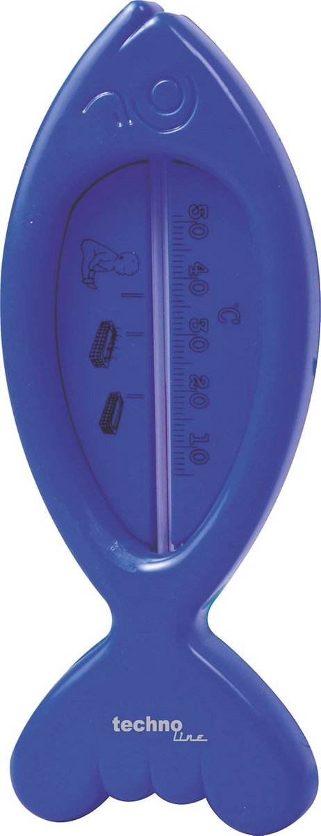 Digitale Thermometer - Kunststoff, Blauw, 6 x 1,4 x 15 cm