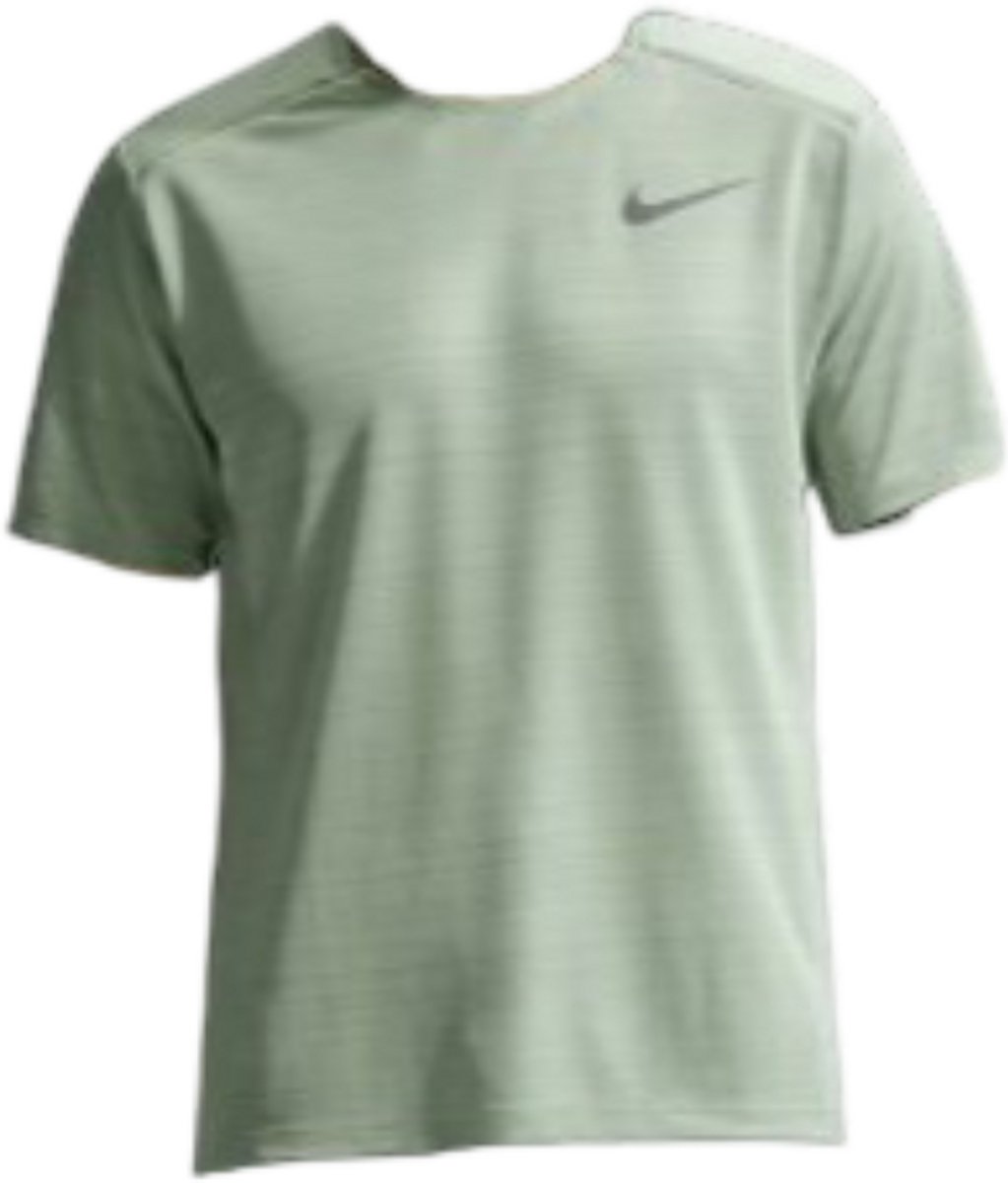 Nike Dri-FIT Miler Hardloopshirt met korte mouwen voor heren Groen
