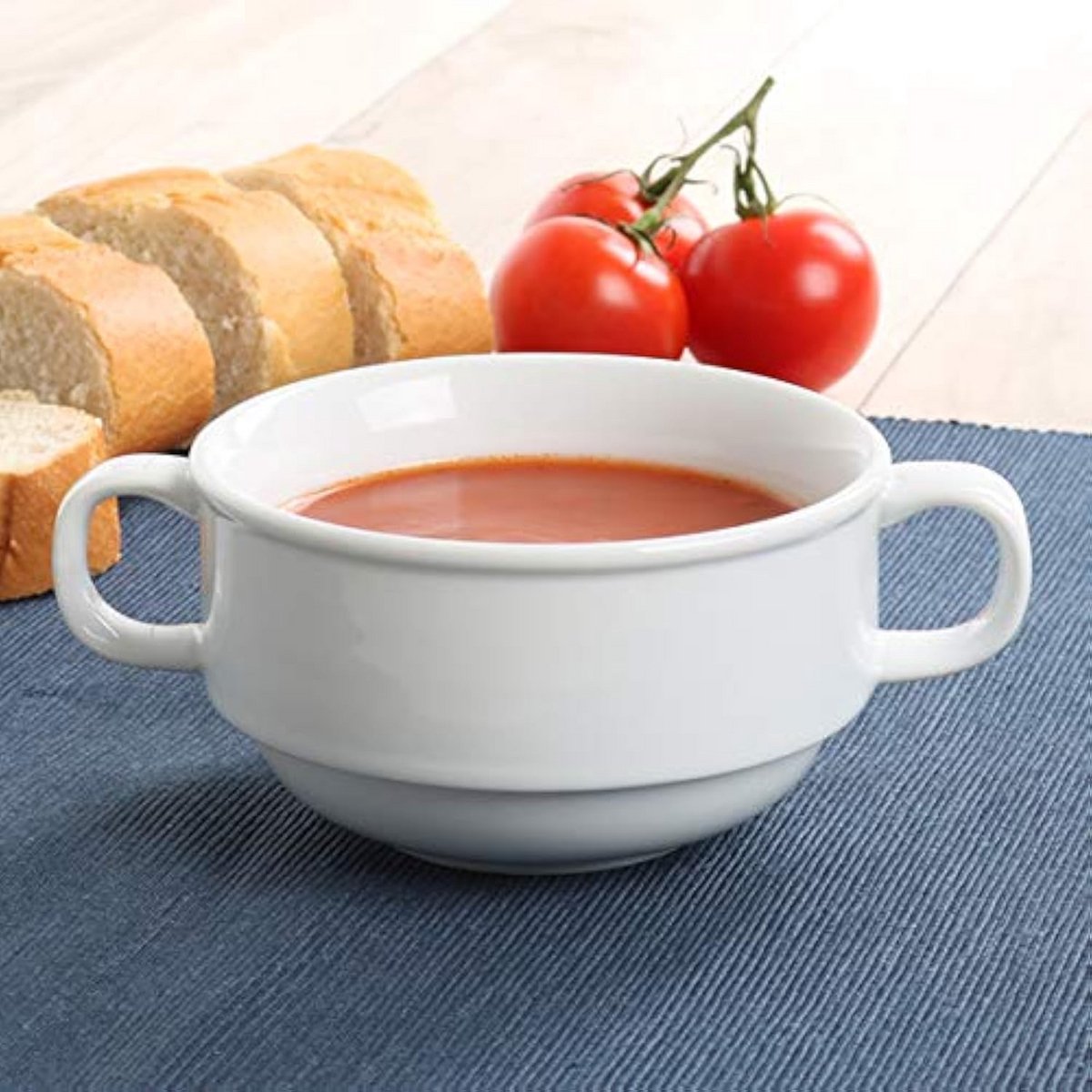 Stapelbare Soepbeker 0,30 l - Wit, 6 Stuks - Perfect voor Aan tafel