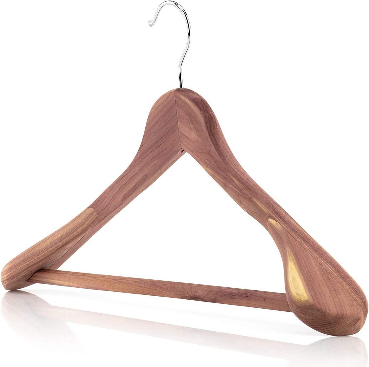 Cederhouten Kledinghangers 45 cm met Mottenbescherming en Breed Design
