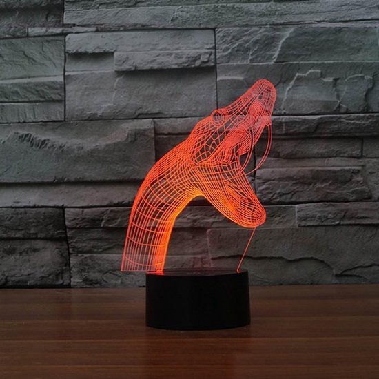 Creatieve 3D Slang Nachtlampje USB Aangedreven Afstandsbediening Raak Schakelaar Decor Tafellamp 7/16 Kleur Veranderende LED Tafellamp Verjaardagscadeau Kinderen Cadeau Decor Cadeau Kerst Decoratie — afbeelding 5