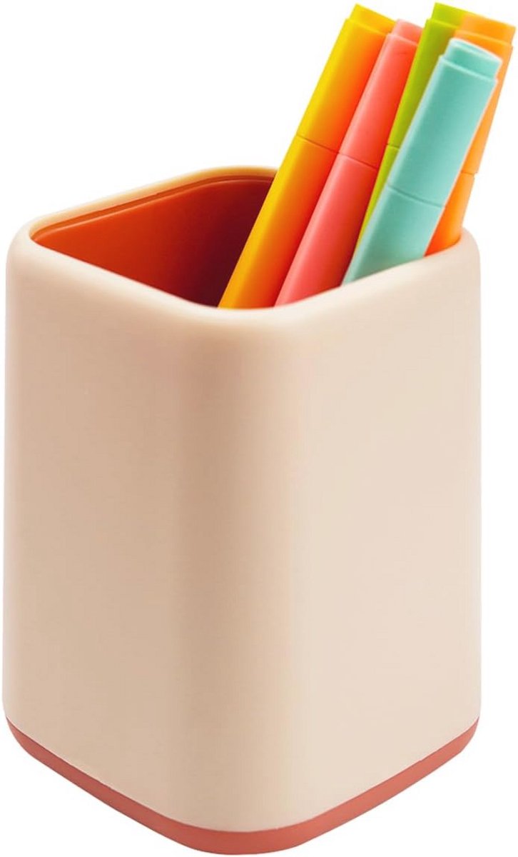 Stylish Pencil Holder and Makeup Brush Organizer - Scandinavian Design in Pink