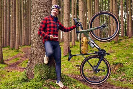 Rinos Sandman 4 - Gravel Fiets - Gravel Bike - carbonframe - GRX400 20 versnellingen - hydraulische schijfremmen - lichtgewicht - allround fiets voor elk terrein - Kameleon - Goud-Groen 56 van Rinos — afbeelding 5