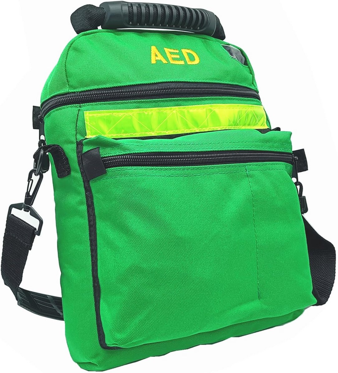 EHBO-tas voor AED - Lege Eerste Hulp Tas voor noodgevallen - Optimale Organisatie en Bescherming - Groen
