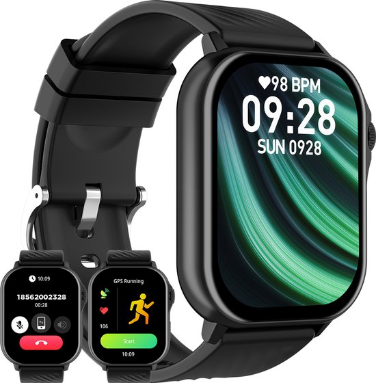 Denver Smartwatch – Hartslagmeter – 100 sportmodi – Saturatiemeter – Volledig Belfunctie – SWG159