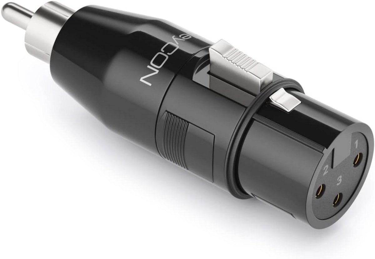 Audio Adapter XLR naar RCA - Female naar Male voor Microfoon, Luidspreker en Mengpaneel