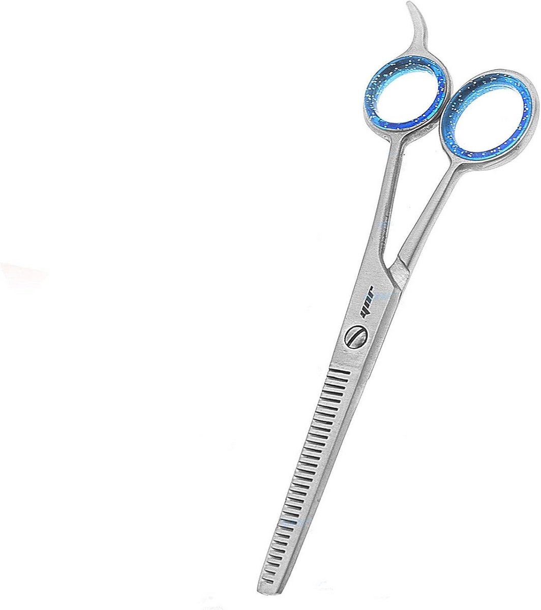 YNR Kappersschaar Haarschaar Professionele Kappers 6 Inch lengte en roestvrij staal haarknipschaar - voor salonkappers, mannen, vrouwen (6 inch zakje) (dunner)