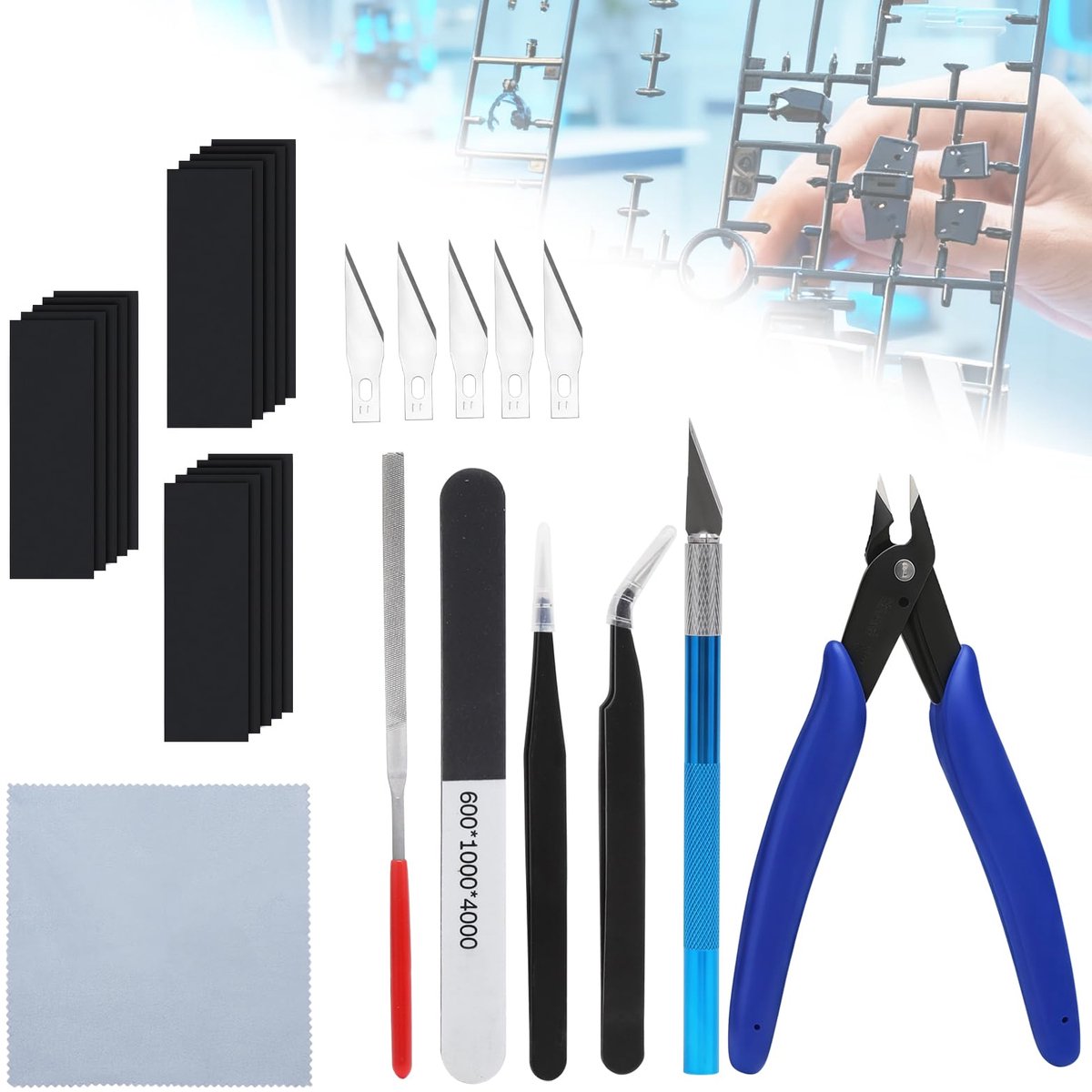 IMPERATORIS® Modelbouw Gereedschapsset voor Hobby – Reparatie- en Bouwgereedschap voor Modelbouw – Complete Hobby Gereedschap Set