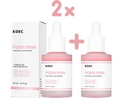 1+1 KOEC PDRN Pink Peptide Glow Serum 30ml - Korean Skincare – Anti-Aging – Hydraterend & Verstevigend – Glass Skin Effect - K-Beauty - Koreaans