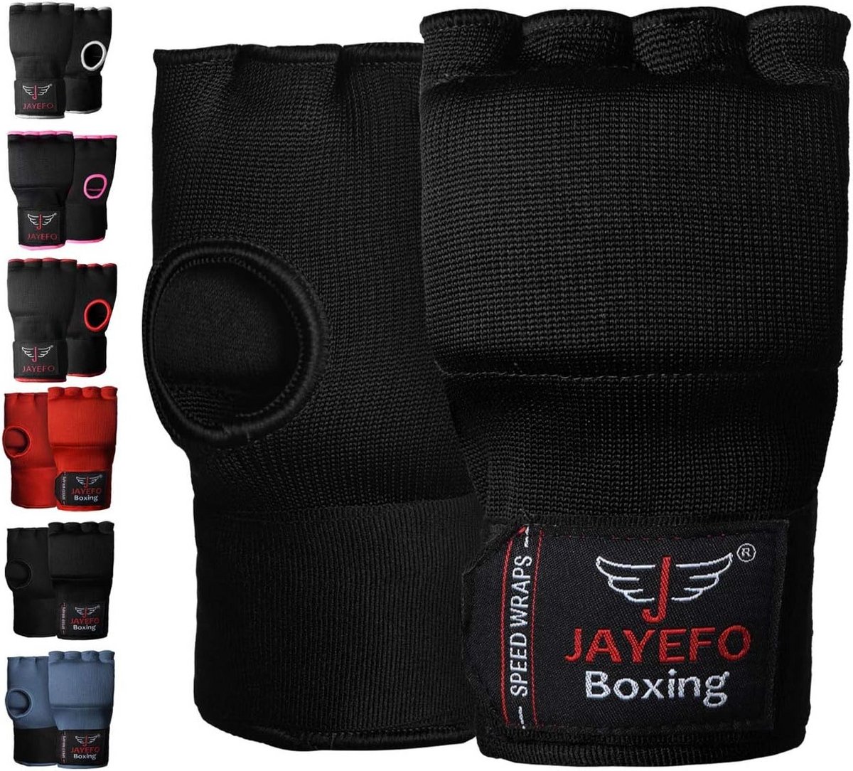 Gevoerde binnenhandschoenen voor boksen - elastische handwraps met trainingsgel - Quick Boksen Wraps en Bandages voor mannen en vrouwen - Pols Wrap Protector